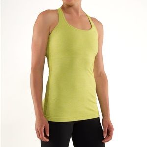 Lululemon Cool Racerback heathered tree frog